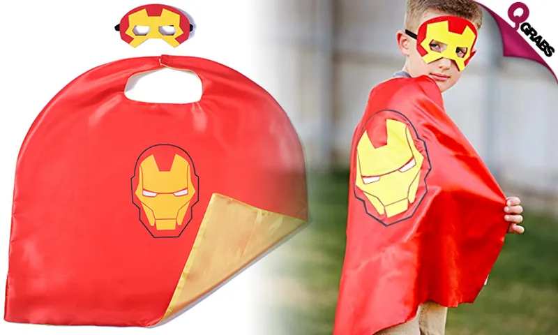 Superhero Cape with Eye Mask for Kids!